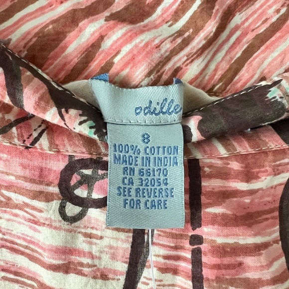 Anthropologie Odille Cotton Floral Midi Skirt with Sequins Size 8 NWT - Picture 8 of 9